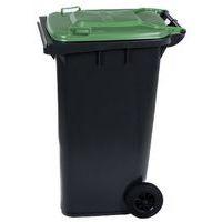 Conteneur mobile tri des déchets - 240 L - Vert - Manutan - Image 4