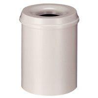 Poubelle anti-feu 80L Gris - Image principale