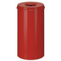 Poubelle anti-feu 50L Rouge - Image principale
