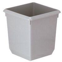 Corbeille à papier carrée - 27 L Gris - Image principale