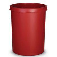 Corbeille ronde à papier en plastique - 45 L Rouge - Image principale