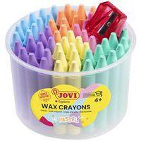 Pot de 60 craies à la cire jumbo couleurs pastels assorties - Image principale