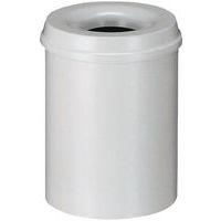 Poubelle anti-feu 30L Gris - Image principale