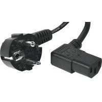 Cordon d'alimentation PC CEE7 / C13 coudé noir - 1,8 m - Image principale