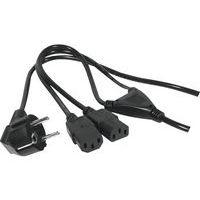 Cordon électrique en "Y" 1 x CEE7 / 2 x C13 - 1,8 m - Image principale