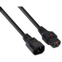 Rallonge d'alimentation C14 / C13 à verrouillage noire 1,0 m - Image principale