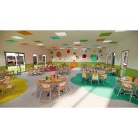 Table Bandana ronde Ø 120 cm réglable piètement central stratifié - Image 5