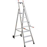 Escabeau Mayorà avec rampe de sécurité et roues - 5 à 9 marches - Facal - Image 4