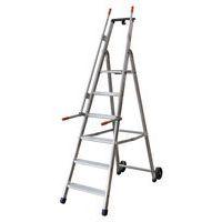 Escabeau Mayorà avec rampe de sécurité et roues - 5 à 9 marches - Facal - Image 5