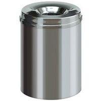 Poubelle à papier anti-feu inox, 15L à 50L - Image principale