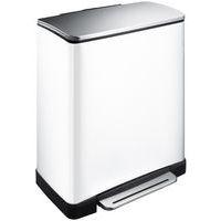 Poubelle à Pédale tri sélectif E-cube 28+18 ltr EKO blanc - Image principale