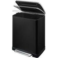 Poubelle à pédale E-Cube rectangulaire - 50 L, Matériau : Acier - Image 3