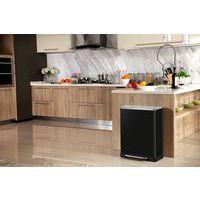 Poubelle à pédale E-Cube rectangulaire - 50 L, Matériau : Acier - Image 2