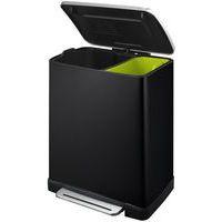 Poubelle à pédale E-Cube Tri-sélectif 10+9 L, Matériau : Acier - Image 2
