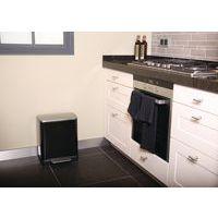 Poubelle à pédale E-Cube Tri-sélectif 10+9 L, Matériau : Acier - Image 3