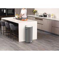 Poubelle à pédale Belle Deluxe 30 L  - EKO, Coloris : Gris - Image 4