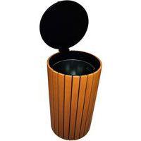 Poubelle d'extérieur 90 L Look Bois - Image 3