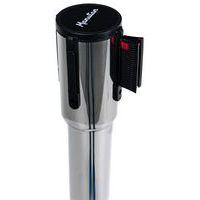 Poteau chromé à sangle 5 m - Socle à roulettes - Manutan - Image 5