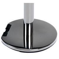 Poteau chromé à sangle 5 m - Socle à roulettes - Manutan Expert - Image 5