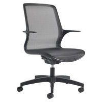 Fauteuil de bureau Net design graphique noir - Image principale