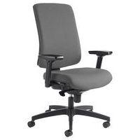 Fauteuil de bureau Oria pied noir avec accoudoirs GGI - Image 2