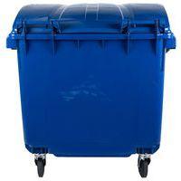 Conteneur à déchet 4 Roues Bleu - 1100L - Mobil Plastic - Image 5