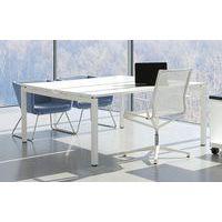 Bureau droit Bench 2 places Inesa Blanc 200 cm - Image principale