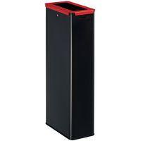 Poubelle de tri metal 20 L Gris / Rouge - Image principale