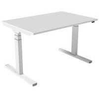 Bureau électrique ergonomique Kelli Blanc 120 cm - Image principale