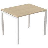 Bureau droit Kelli ergonomique à manivelle Chêne 100 cm - Image principale