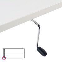 Bureau droit à manivelle avec piètement en T - Kelli - Image 3