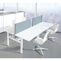 Bureau droit Bench 2 places piètement réglable en H - Inesa - Image 3