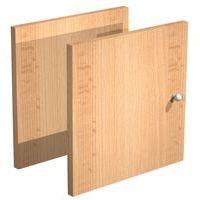 Porte pour meuble de rangement Maxicube - Aluminium/Hêtre - lot de 2 - Image 2