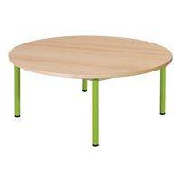 Table fixe Chloé plateau hêtre 4 pieds ronde - Mobidecor - Image principale