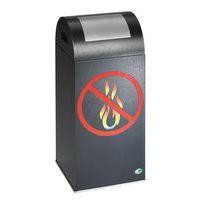 Poubelle tri anti-feu - 60 L - Antique trappe anthracite - Image 2