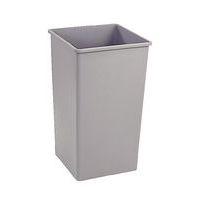 Poubelle carrée en plastique - 133 litres - grise - Image principale