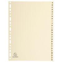 Lot de 5 Intercalaires carte peau 155g 26 positions de a à z A4 - Image principale