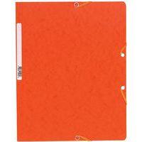 Chemise élastique sans rabat carte lustrée 400gm² A4 orange (lot de 25) - Image principale