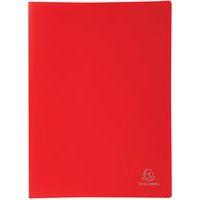Protège-document rouge PP souple pochette opaque 120 vues A4 (lot de 8) - Image principale