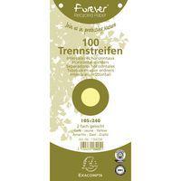 Paquet 100 fiches intercalaires jaune forever 105x240mm (lot de 12) - Image principale
