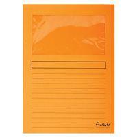 Lot de 16 Paquet 25 chemises à fenêtre forever 120g/m² 22x31cm Orange - Image principale