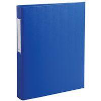 Lot de 10 classeurs rembordé PP 2 anneaux rond 25mm sur 3eme Bleu - Image principale