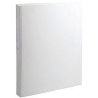 Lot de 10 classeurs rembordé PP 2 anneaux rond 25mm sur 3eme Blanc - Image principale