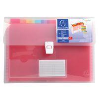 Lot de 5 Trieur valisette PP 13 compartiments crystal 33x25cm - Image principale