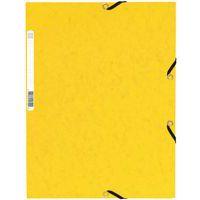 Lot de 50 Chemise à élastique 3 rabats carte lustrée 355gm² A4 Jaune - Image principale