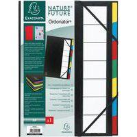 Lot de 6 trieurs rigide ordonator extensible 7 compartiments noir Noir - Image principale