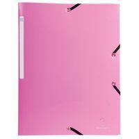 Lot de 50 chemises à élastique 3 rabats PP 5/10e opaque A4 Rose - Image principale