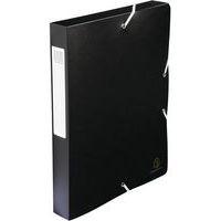 Lot de 8 boîtes de classement exabox dos 40mm PP 7/10e opaque A4 Noir - Image principale