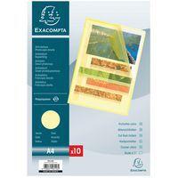 Lot de 10 Sachet 10 pochettes coin PP grainé 12/100e A4 Jaune - Image principale