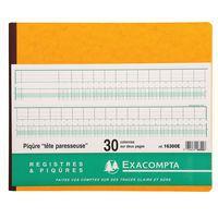 Piqûre 27x32cm à tête paresseuse 30 colonnes sur 2 pages - Image principale